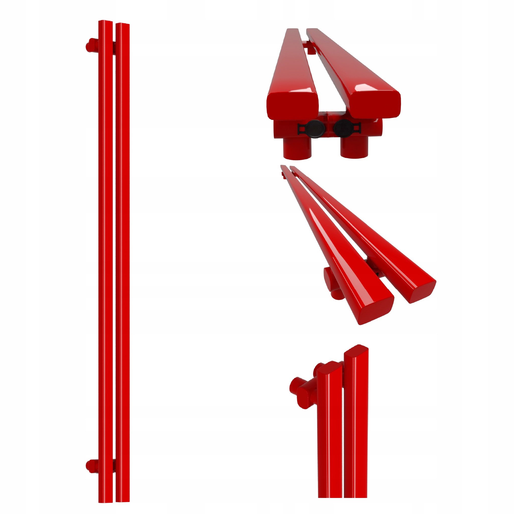 Dekorativní radiátor HORYZONT2 160x13 červený