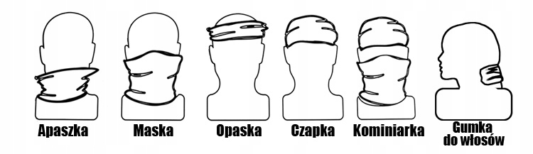 Chusta Ochronna Wielofuncyjna Komin Bandana Moro Mil-Tec BW TARN Kod producenta 12216021