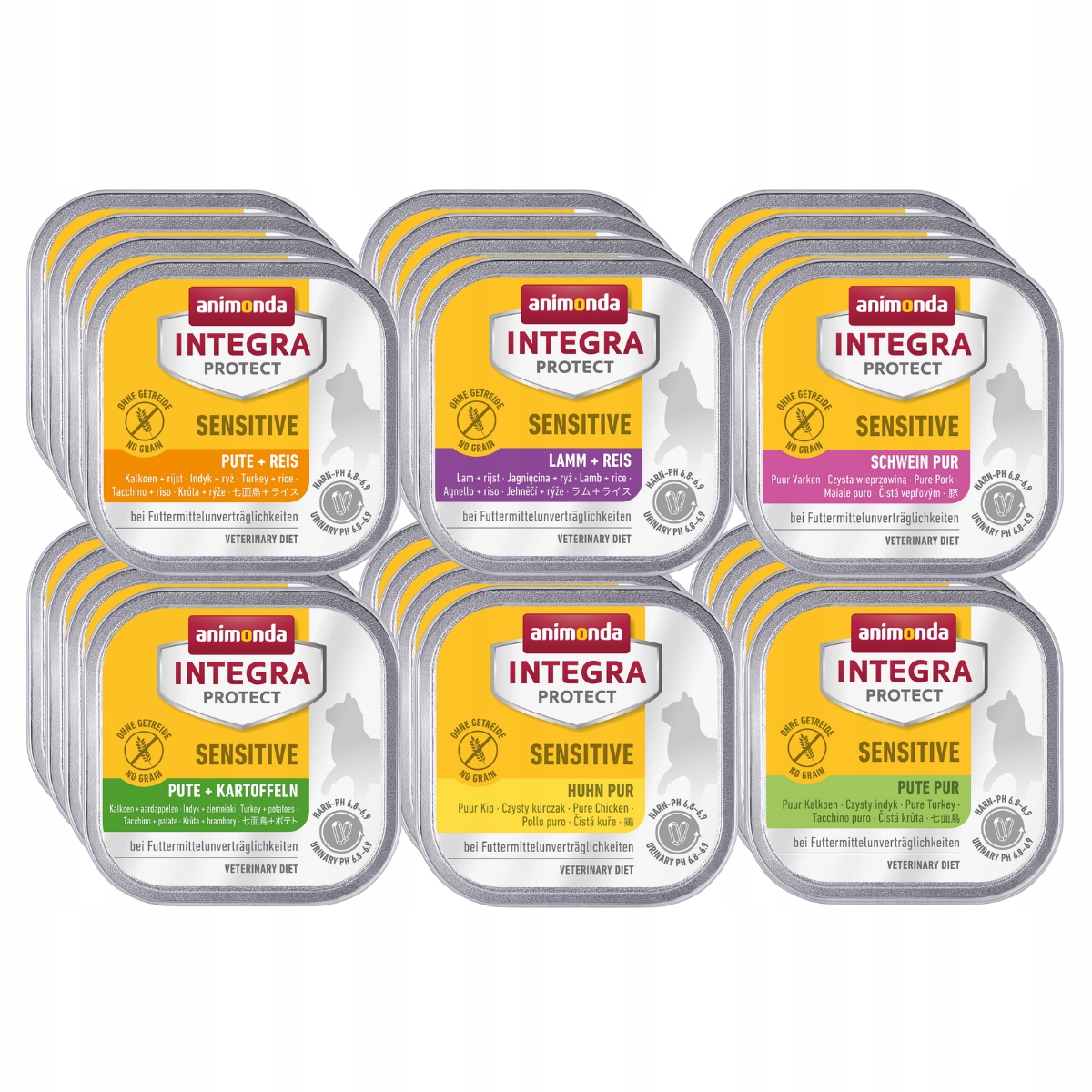 Animonda Integra Sensitive tacka Zestaw 24x100g – MIX smaków