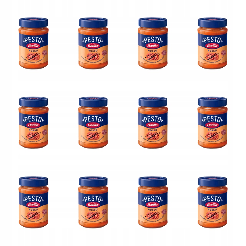Barilla Pesto Rosso s rajčaty a sýrem a ořechy 200 g X12