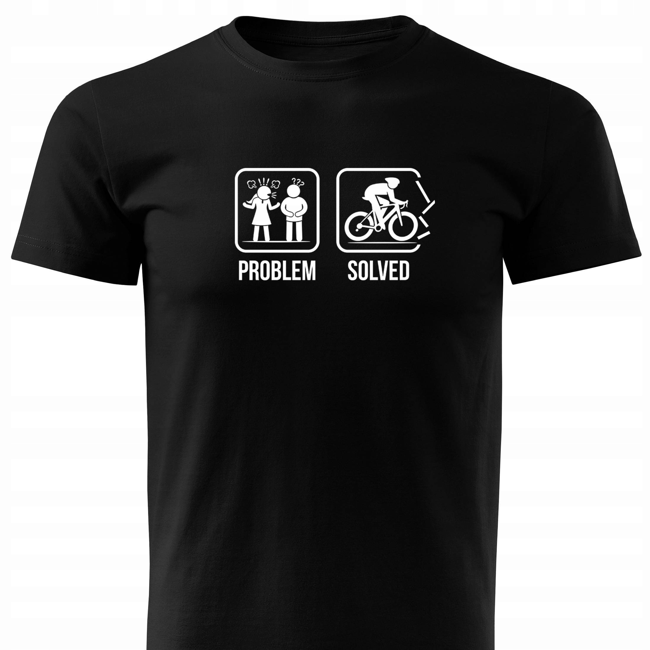 Bawełniany T-shirt śmieszny nadruk dla Rowerzystów