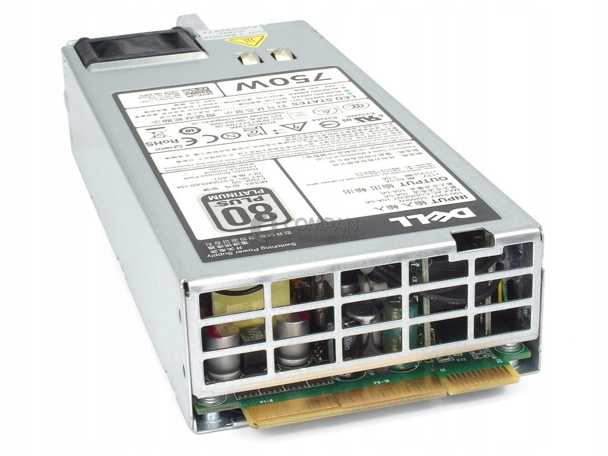 6W2PW DELL 750W POWER SUPPLY 80 PLUS PLATINUM Producent DELL
