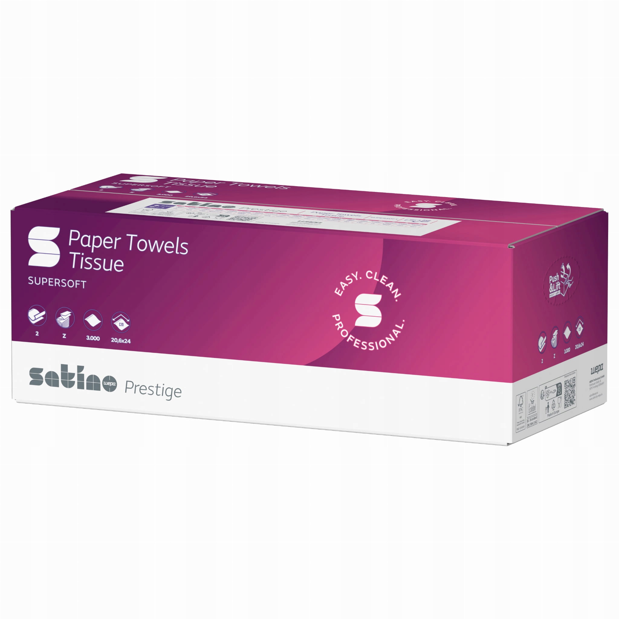 Ręcznik Zz celuloza 3 panel Wepa Satino 275260 jak Xpress 3000szt