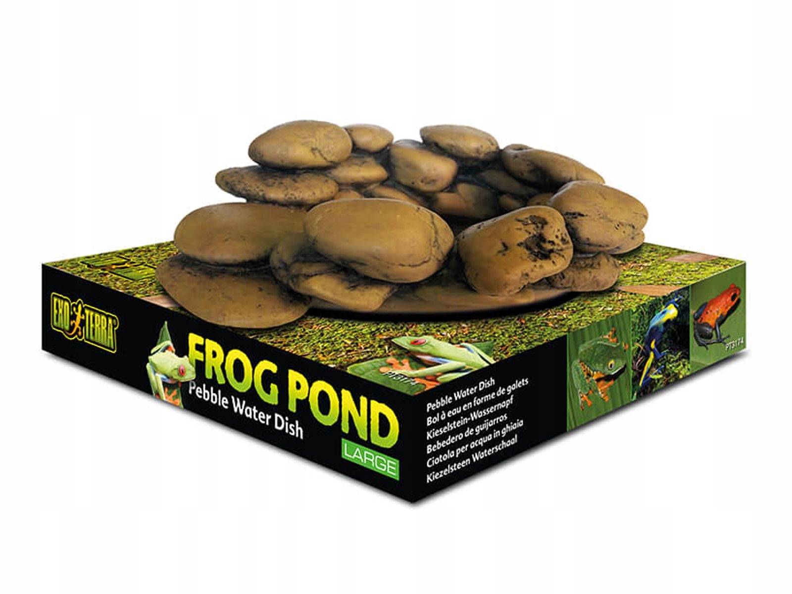 Levně Miska na vodu Frog Pond Large, imitující kameny
