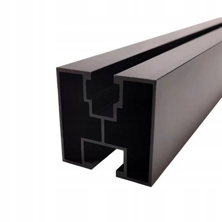 Hliníkový montážní H profil 40x40mm, 3,3m, černý