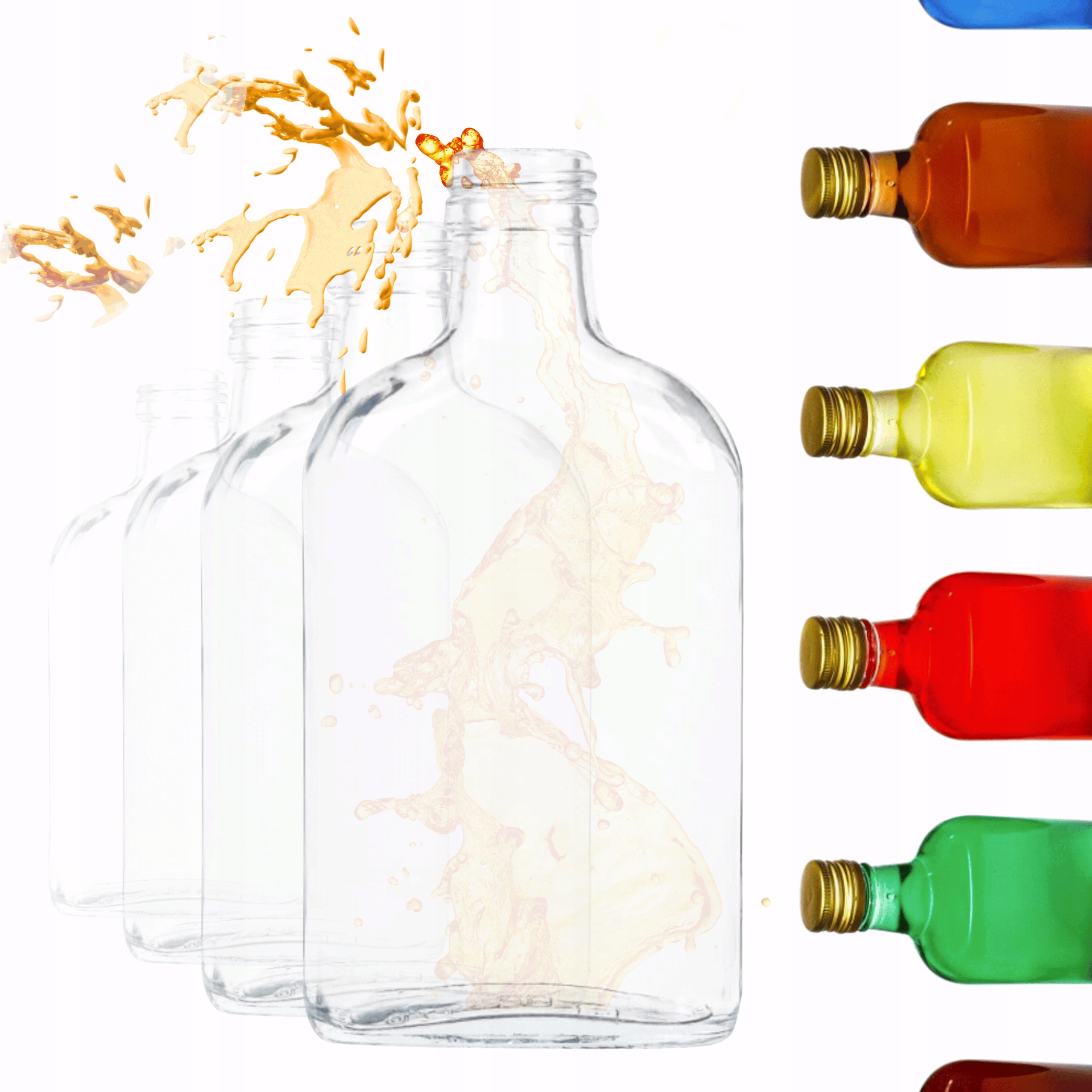 Lahvičky 200 Ml do kapsy na šťávu likéry fi28 60ks Bez Víček