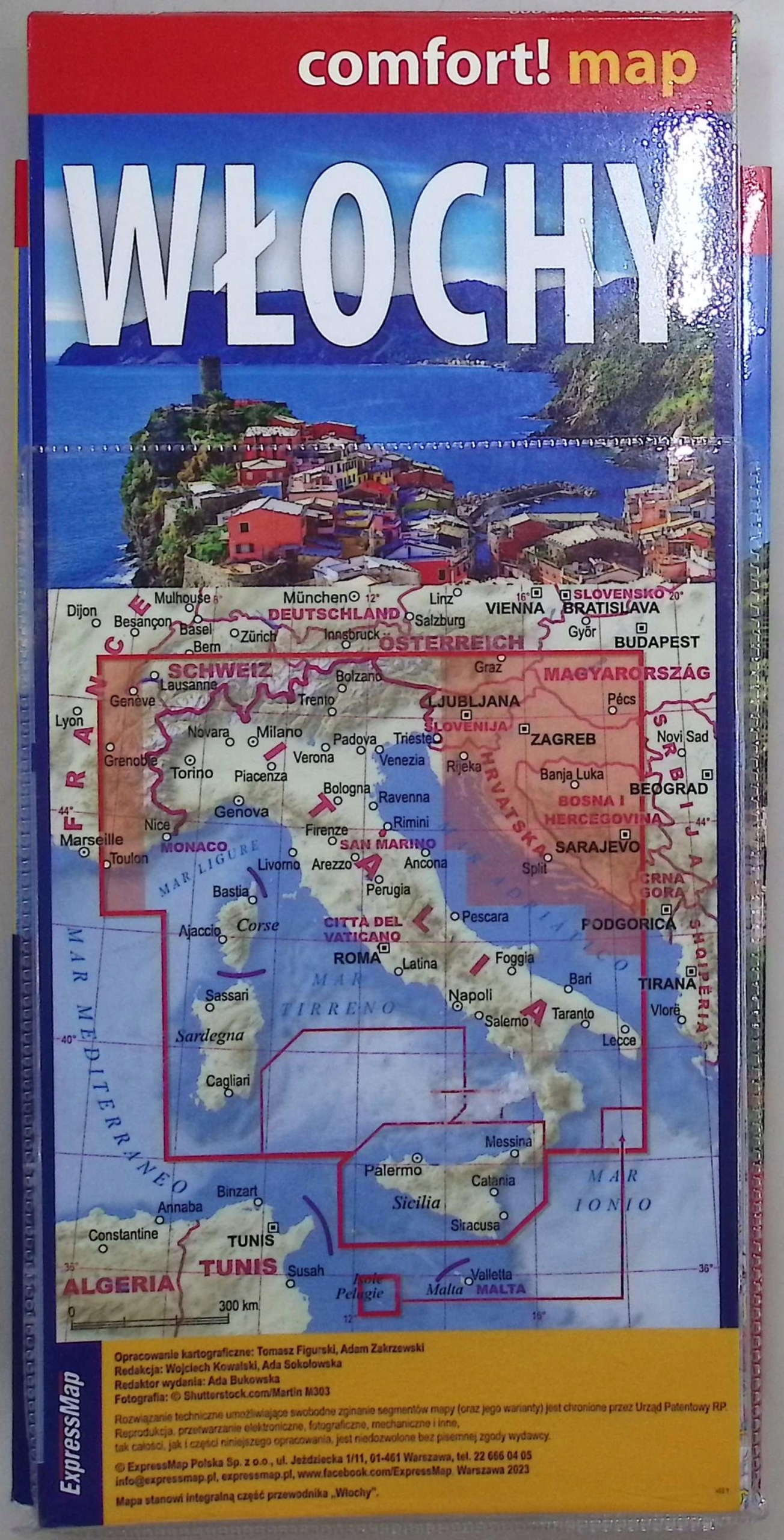 Włochy przewodnik + atlas + mapa 3w1