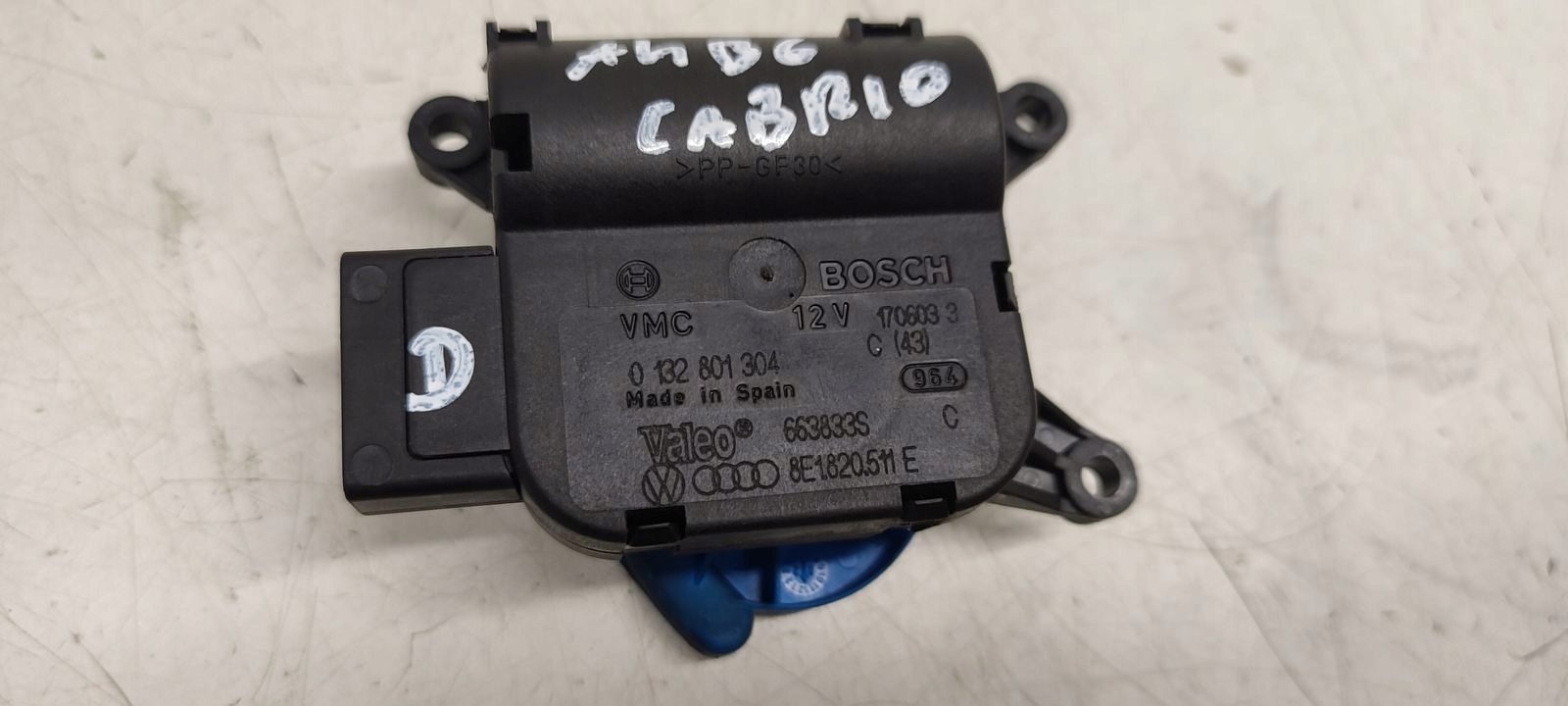 Micro moteur Bouches buses Bloc de chauffage complet Audi A4 B6 Cabrio 1,8T