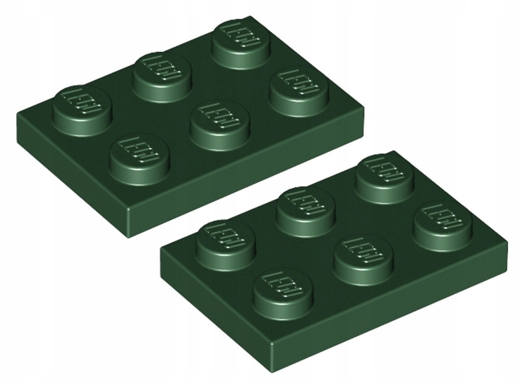 

Lego Płytka 2x3 C. Zielona (3021/4650244) x2