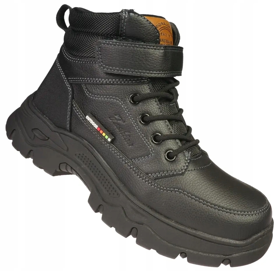 Dziecięce buty zimowe American Club CXD159BL czarne