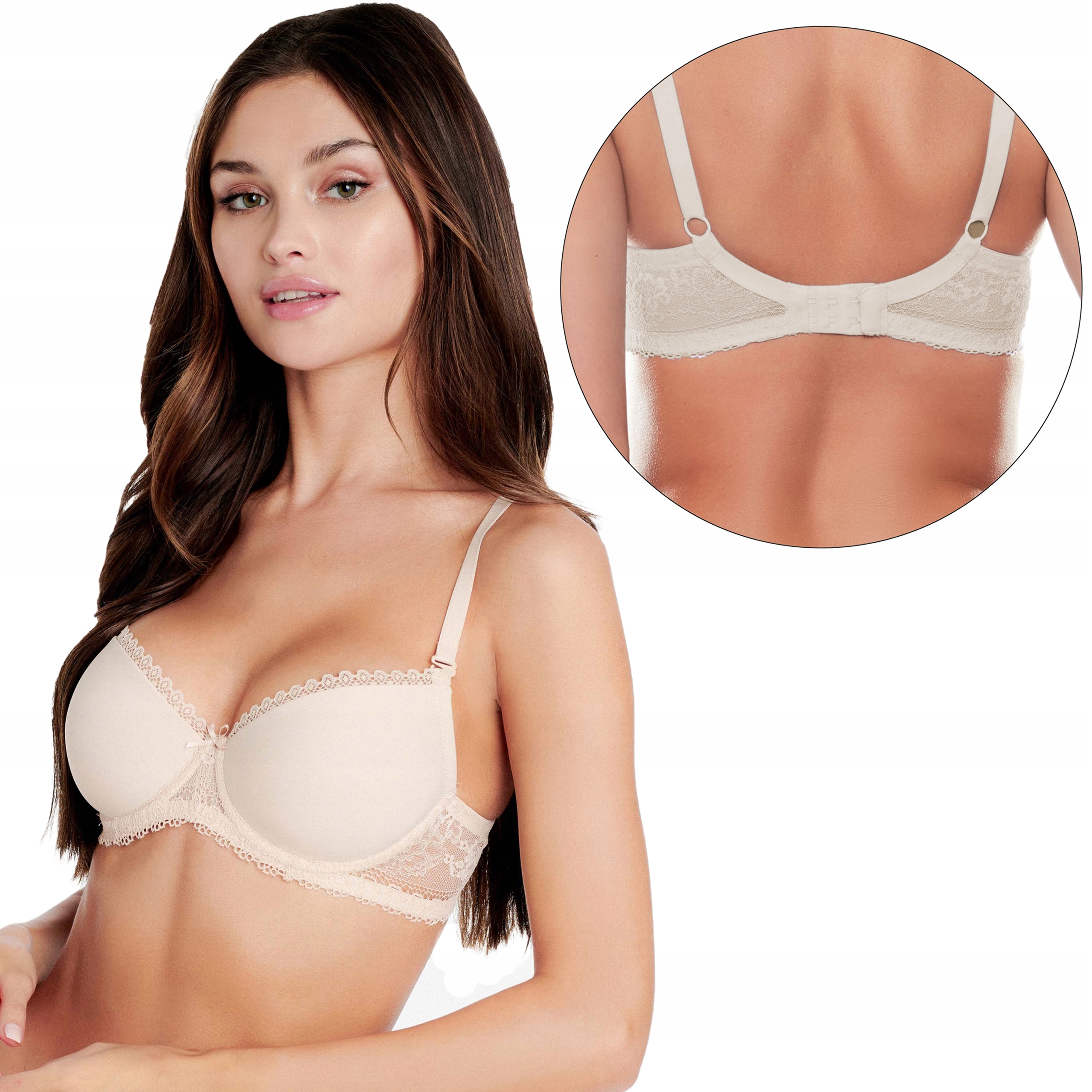 

Henderson biustonosz push up Kassidy, Beżowy, 75A