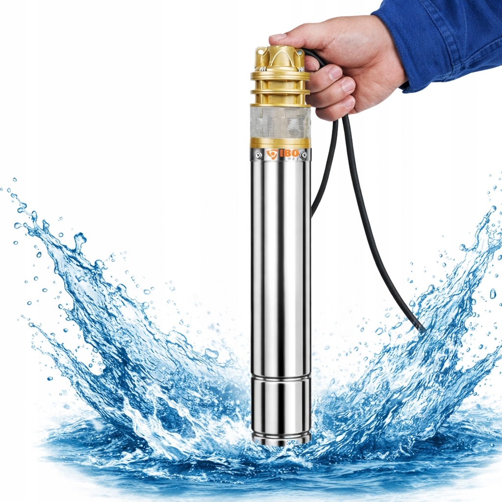 Pompa Głębinowa do Studni 1,1KW 4'' SKM150 Ibo 230V z Kablem 15m