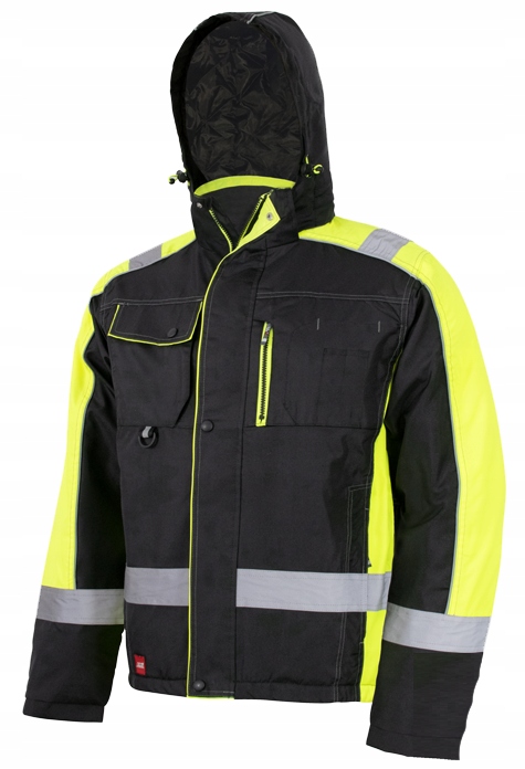 Kurtka robocza Zimowa Ocieplana odblaskowa wodoodporna Bhp 4XL