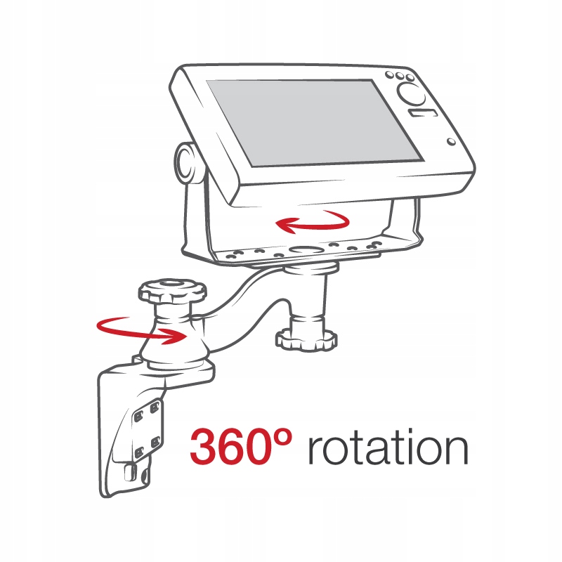 RAM-109VU UCHWYT RAMIĘ DO ECHOSOND PLOTERÓW GPS Marka Ram mounts