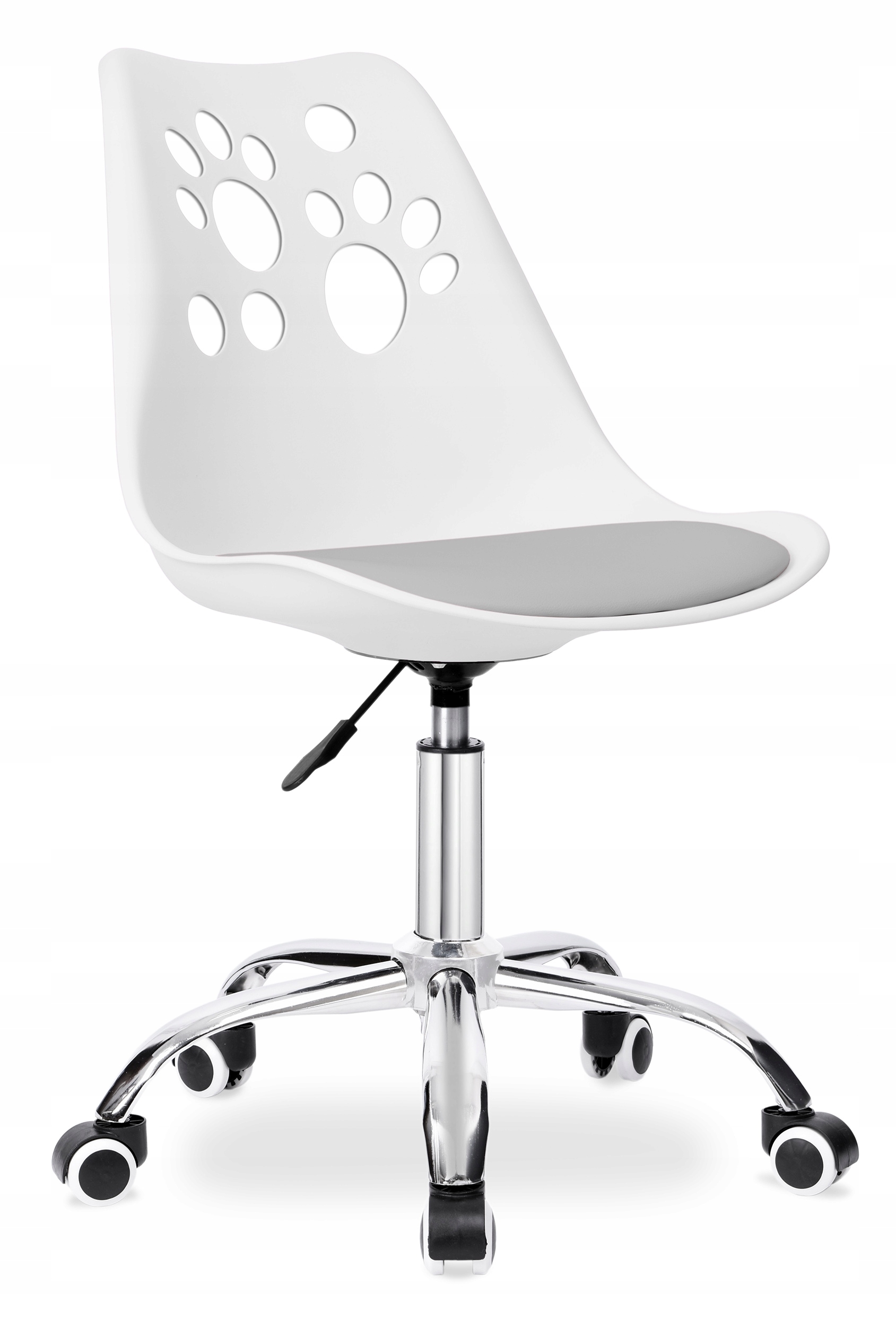 Otočné Křeslo Ergonomické Grover Bílo-šedé