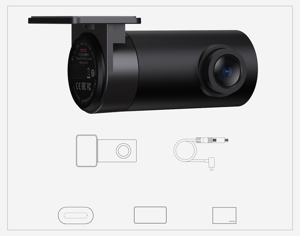 70mai RC09 KAMERA WSTECZNA COFANIA BACKUP CAMERA Memory card included none