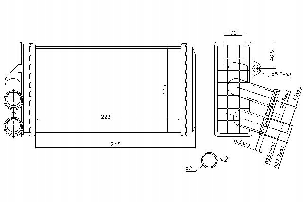 Nissens Ohřívač (245X135X40) Citroen C4, C4 I Asistent řidiče #28