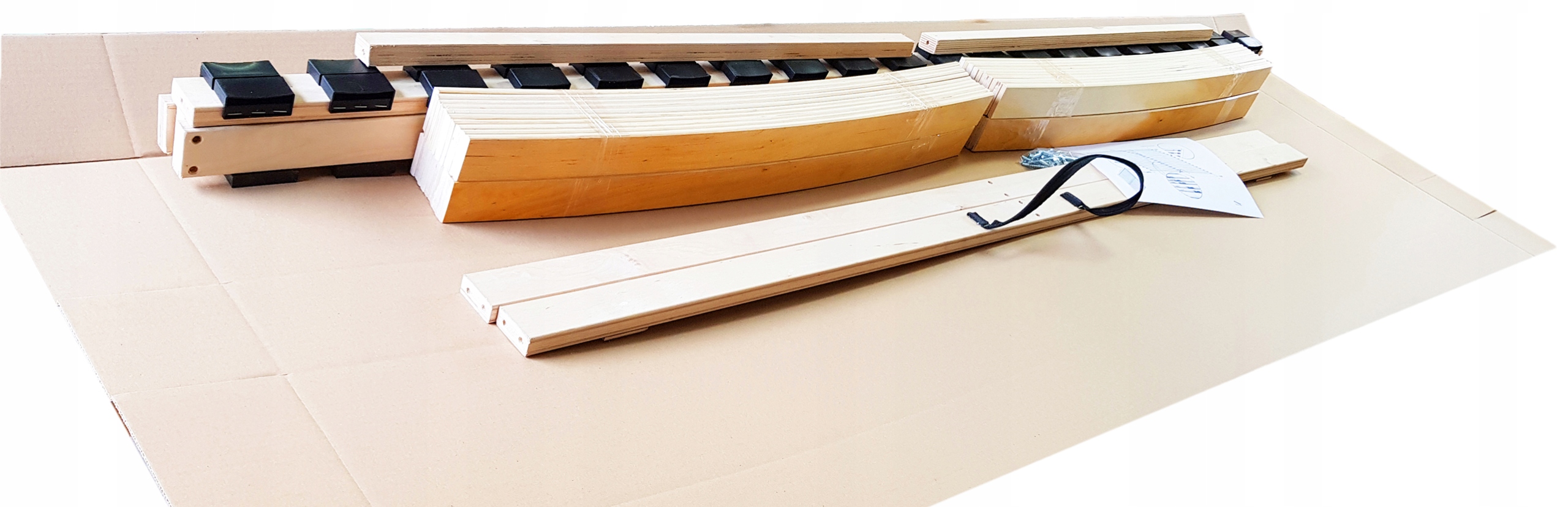 Stelaż wkład do łóżka 120x200 premium poszerzony Obciążenie maksymalne 300 kg