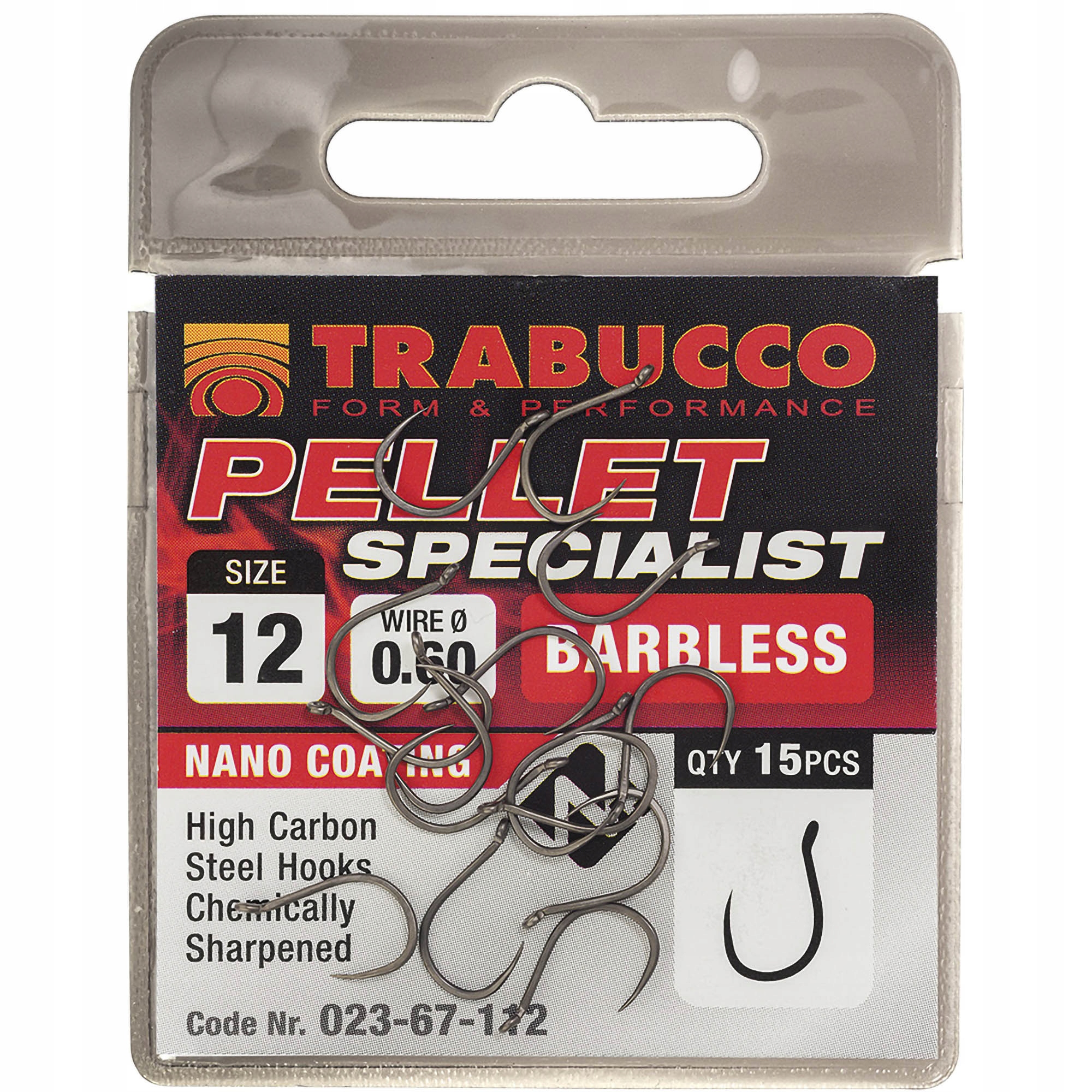 Haczyki Trabucco Pellet Specialist Bezzadziorowe 10