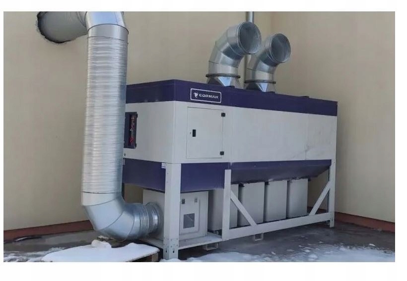 ODCIĄG PRZEMYSŁOWY WENTYLATOR POCHŁANIACZ DO PYŁÓW WIÓRÓW TROCIN 6500M3 5KW Wydajność odsysania 6500 m³/h
