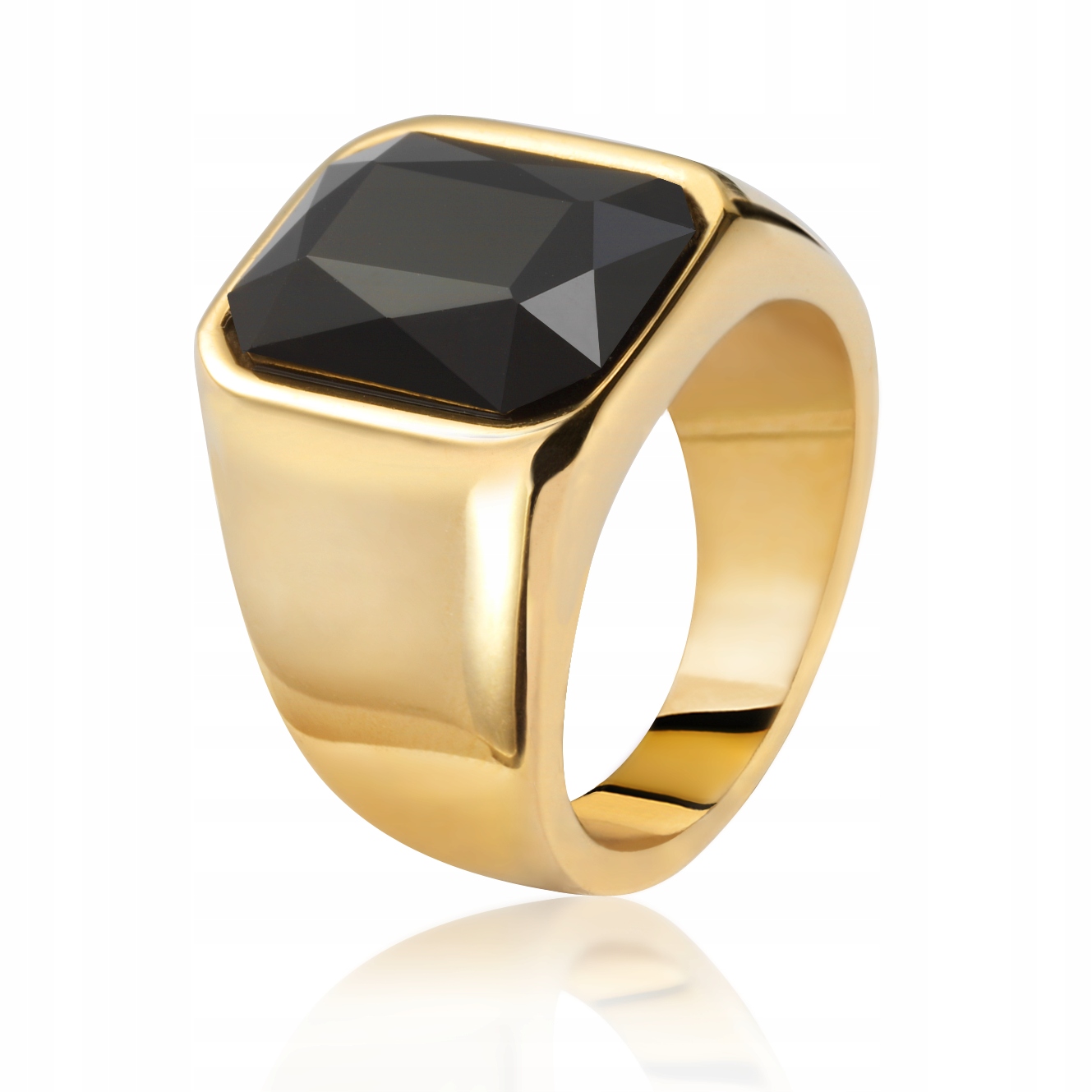 

Sygnet z onyksem szlifowany Sadva