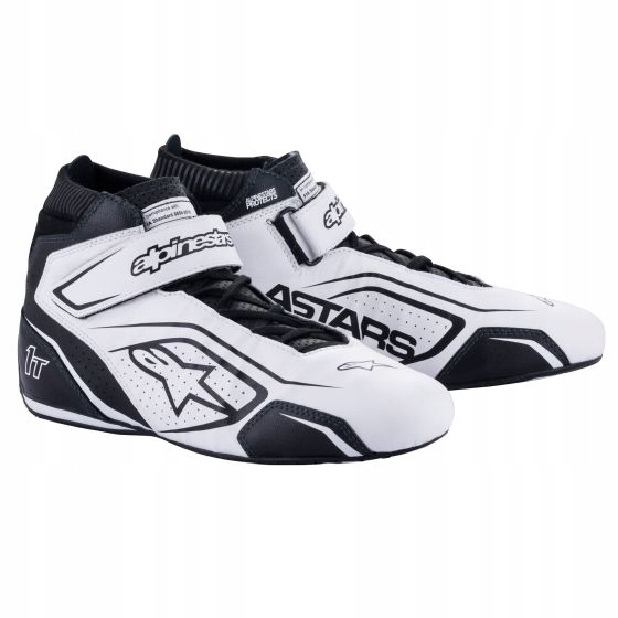 Topánky Alpinestars Tech 1-T V3 homologácia Fia bielo-čierne 43,5