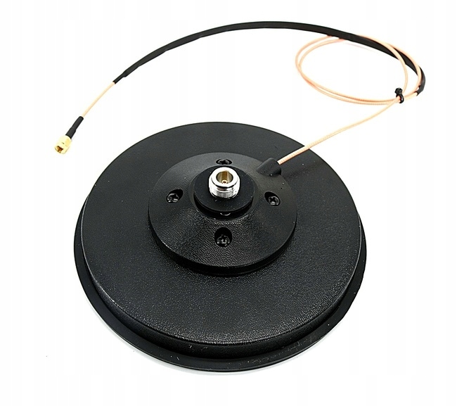 Mocny magnes podstawa 16cm kabel 3m Rp-sma np. do anten Helium 868MHz
