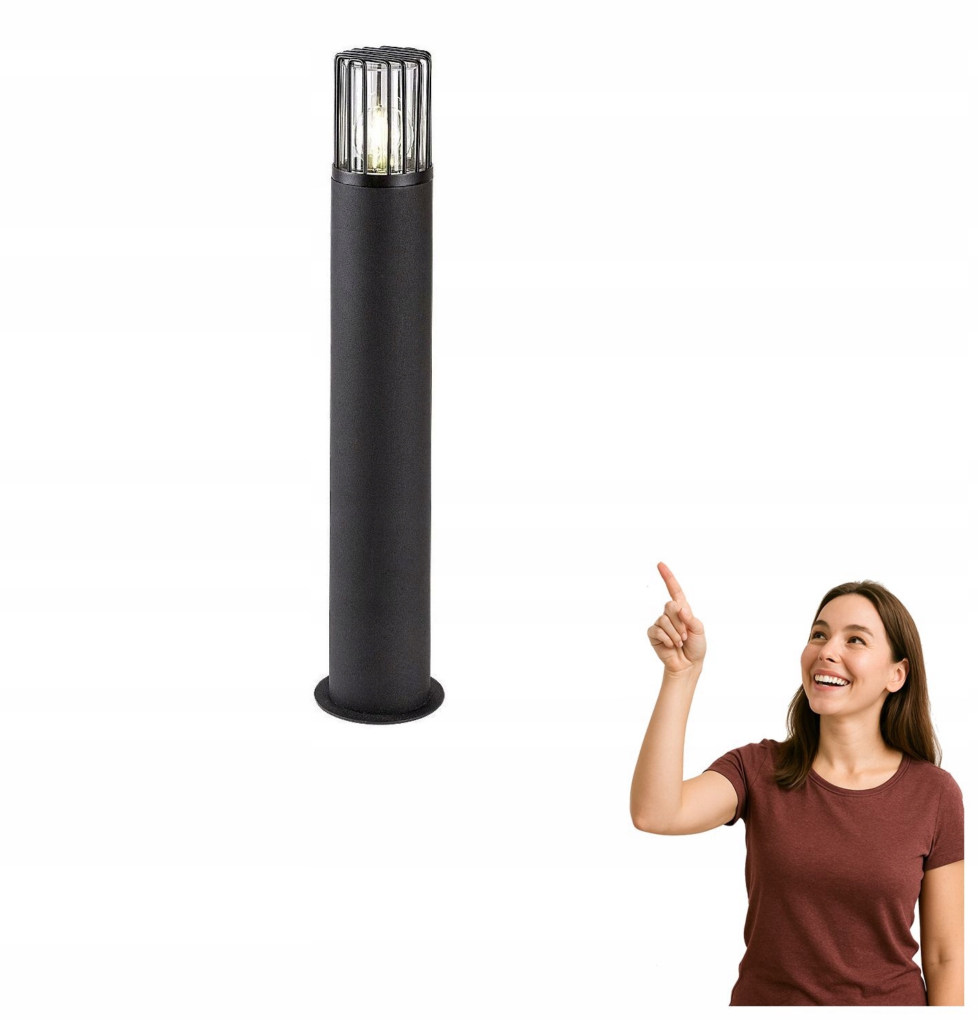 Venkovní lampa sloupek zahradní Haren 77084 Rabalux