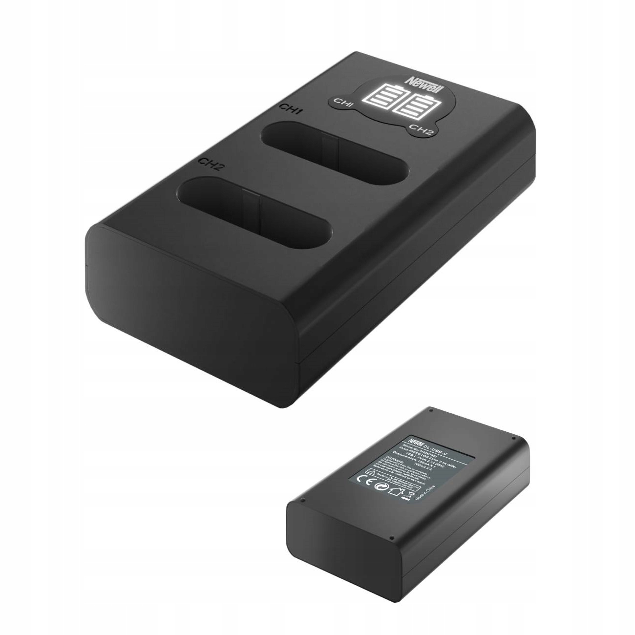 Newell Dl-usb-c Ładowarka Dwukanałowa Do Akumulatorów Baterii GoPro 9/10/11