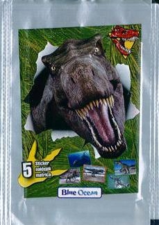 12 SASZETEK Z NAKLEJKAMI - NAJSŁYNNIEJSZE DINOZAURY