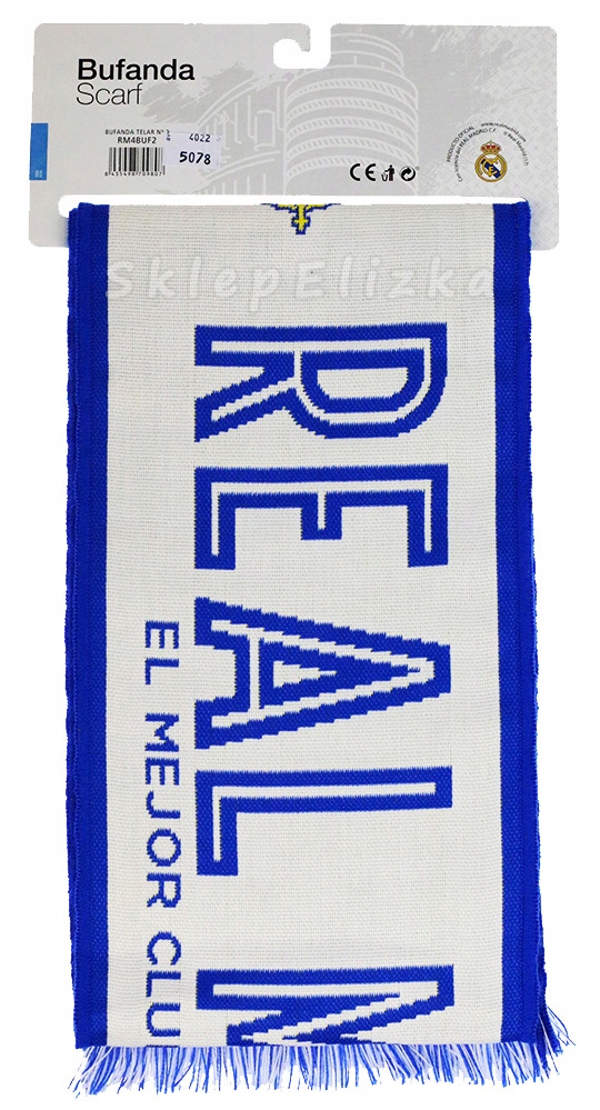 REAL MADRYT SZALIK SZAL DLA KIBICA 807 Długość (cm) 140 cm