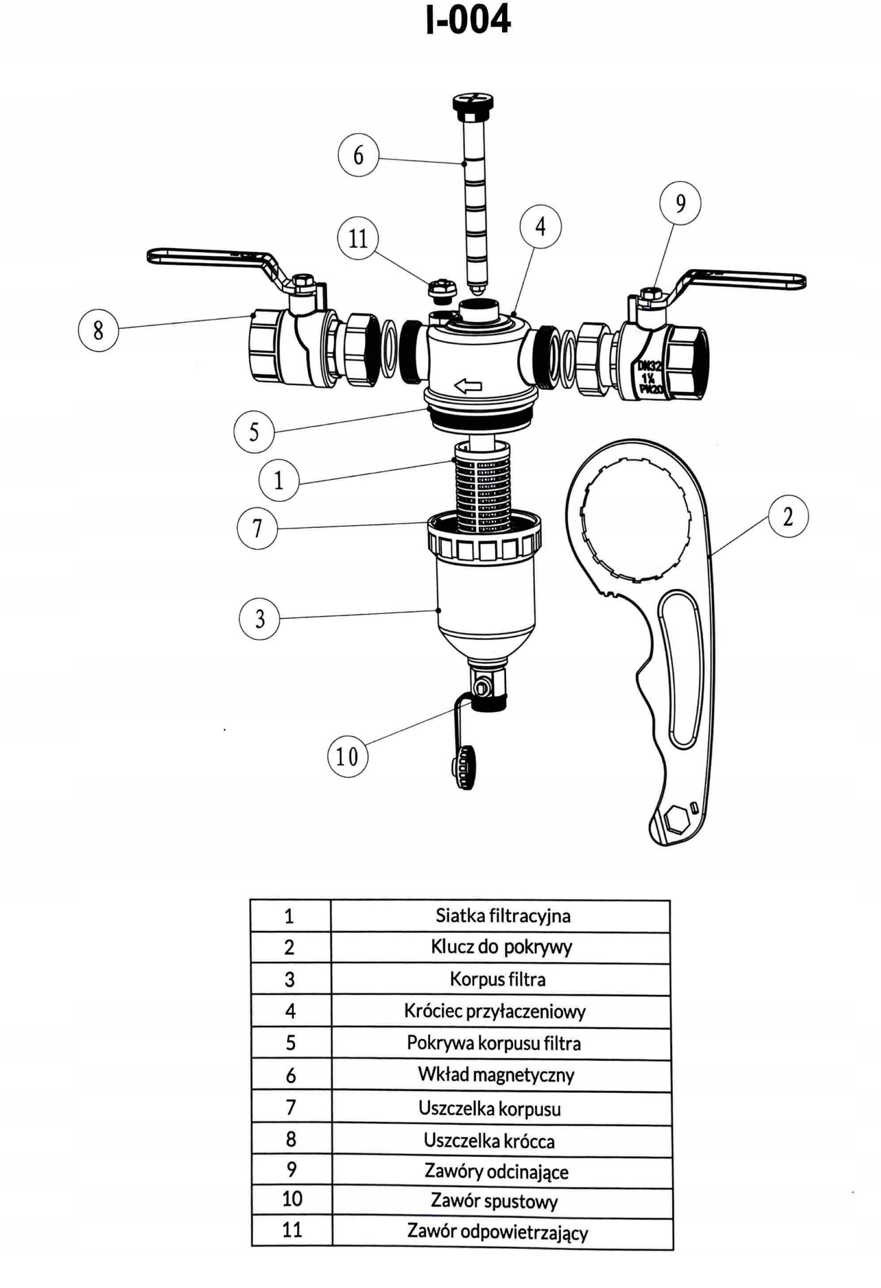 FILTRU SEPARATOR MAGNETIC 1 1/4