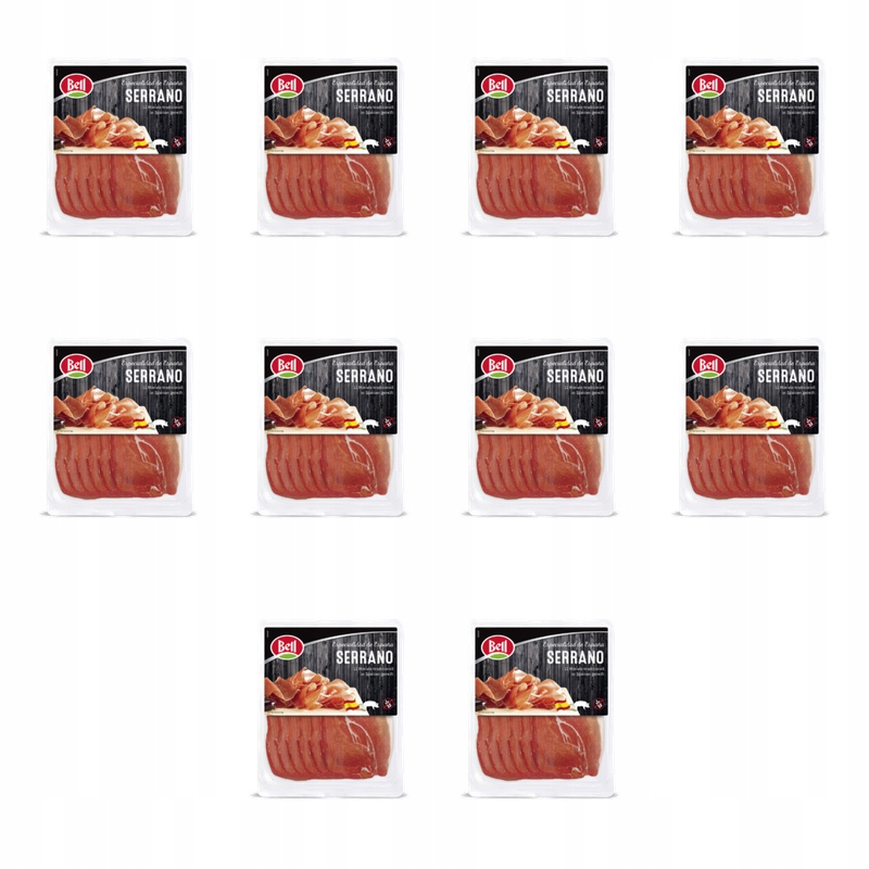 Šunka Serrano plátky 80 g Bell X10