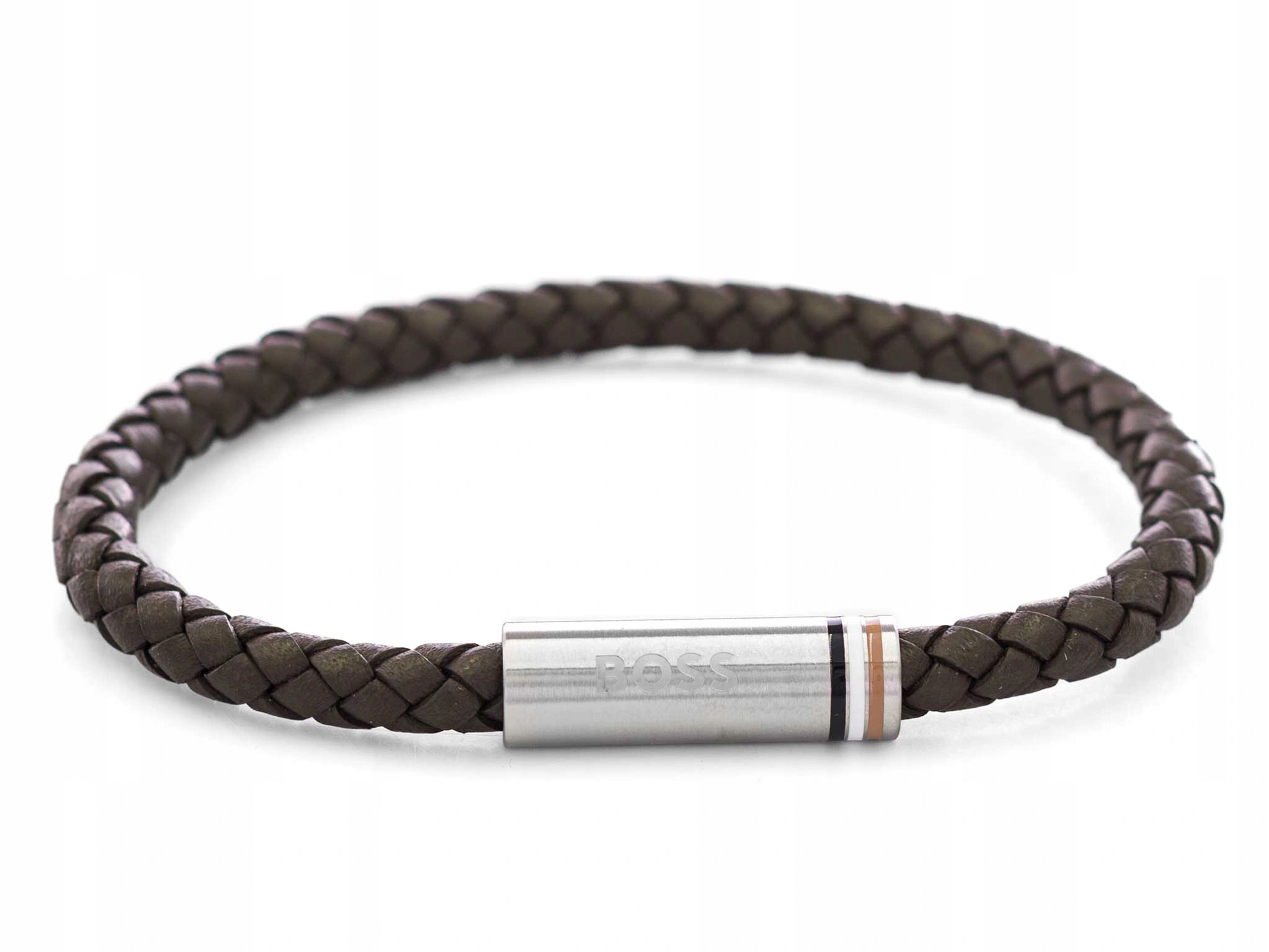Pánský Náramek Hugo Boss 1580623 Hnědý, Kožený, Vazba Na Magnet