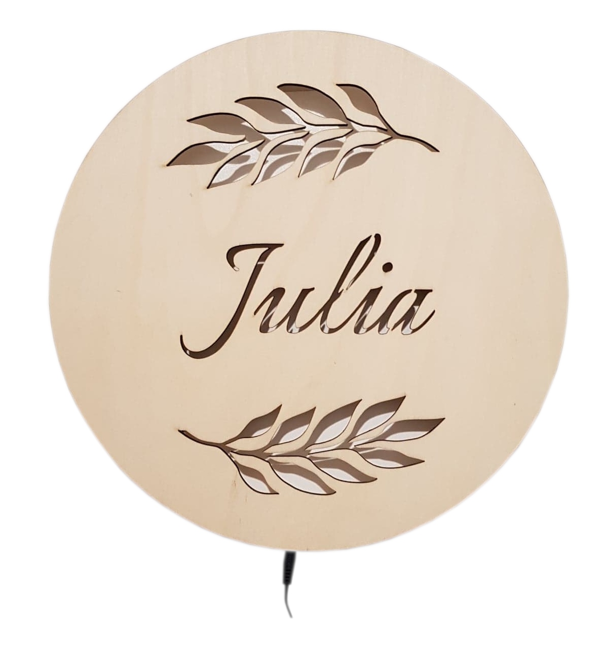 

Lampka nocna Led z imieniem dziecka 30cm drewno