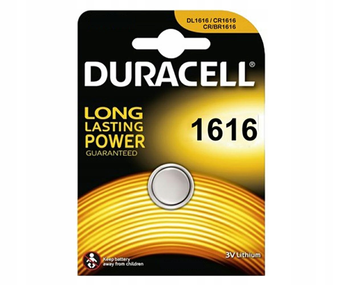 

Bateria litowa Duracell CR1616 3V LiMnO2 lithium