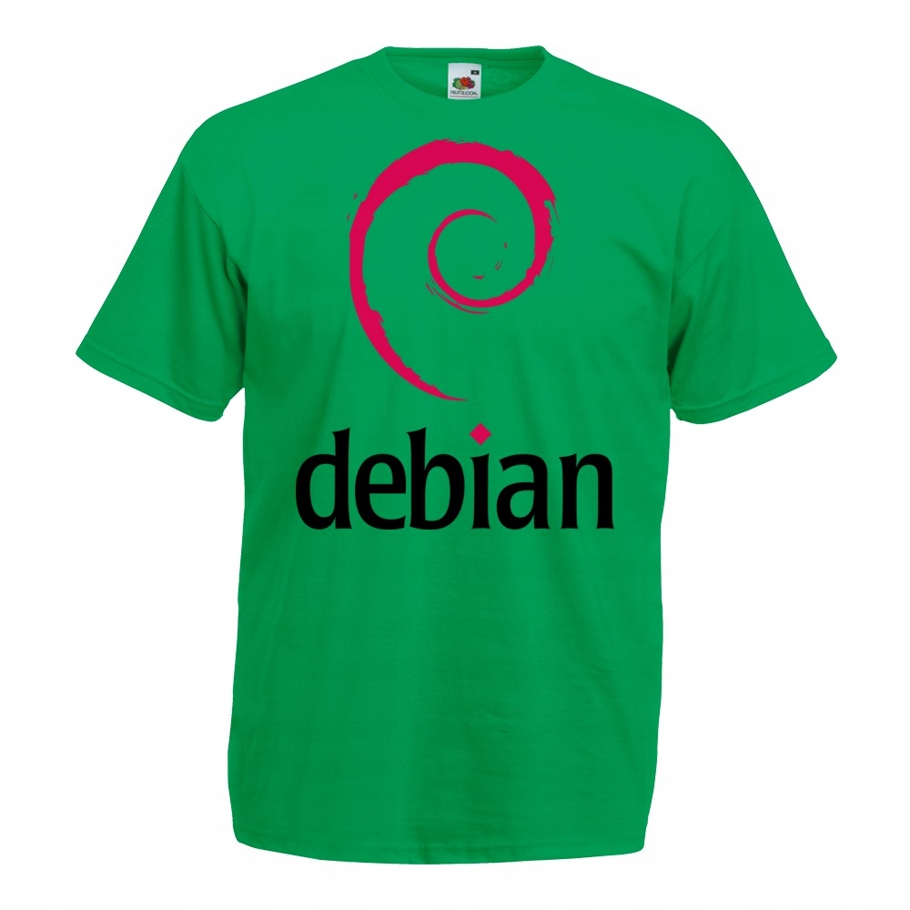

Koszulka z nadrukiem debian logo It informatyk XL