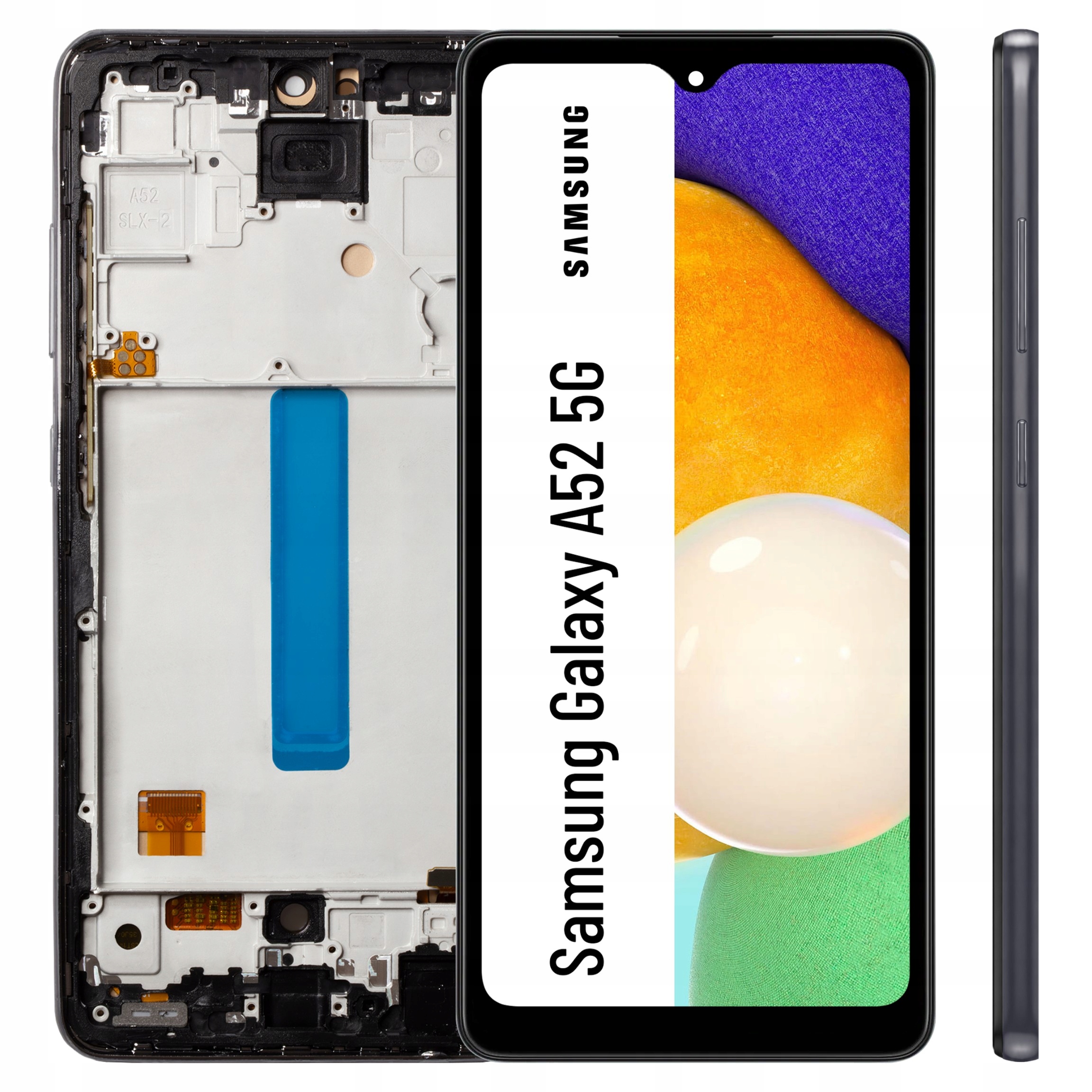 Oled pro Samsung Galaxy A52 5G LCD Černý Digitizer Dotyk Rámeček Černý