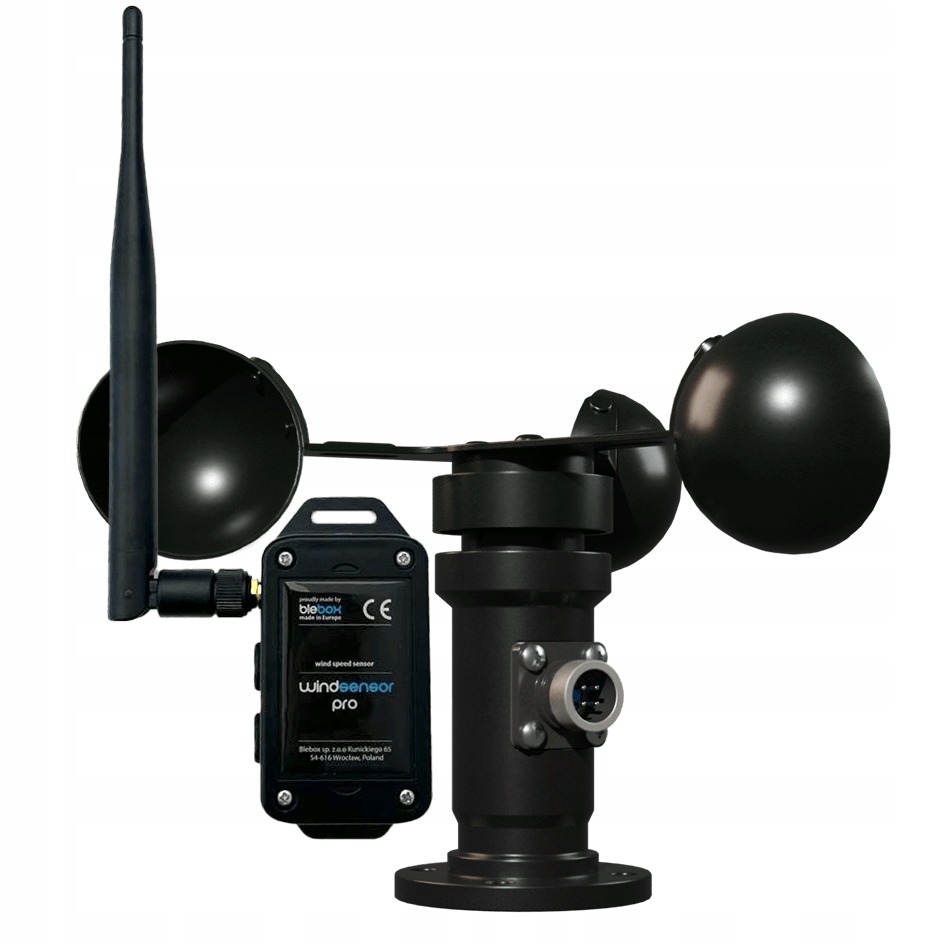Blebox WindSensor Pro WiFi Snímač vetra od 0.5 do 30 m/s. Grafy rýchlostí