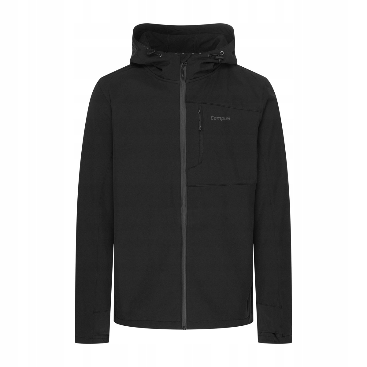 Mikina s kapucí s kapucí Campus XL, černá
