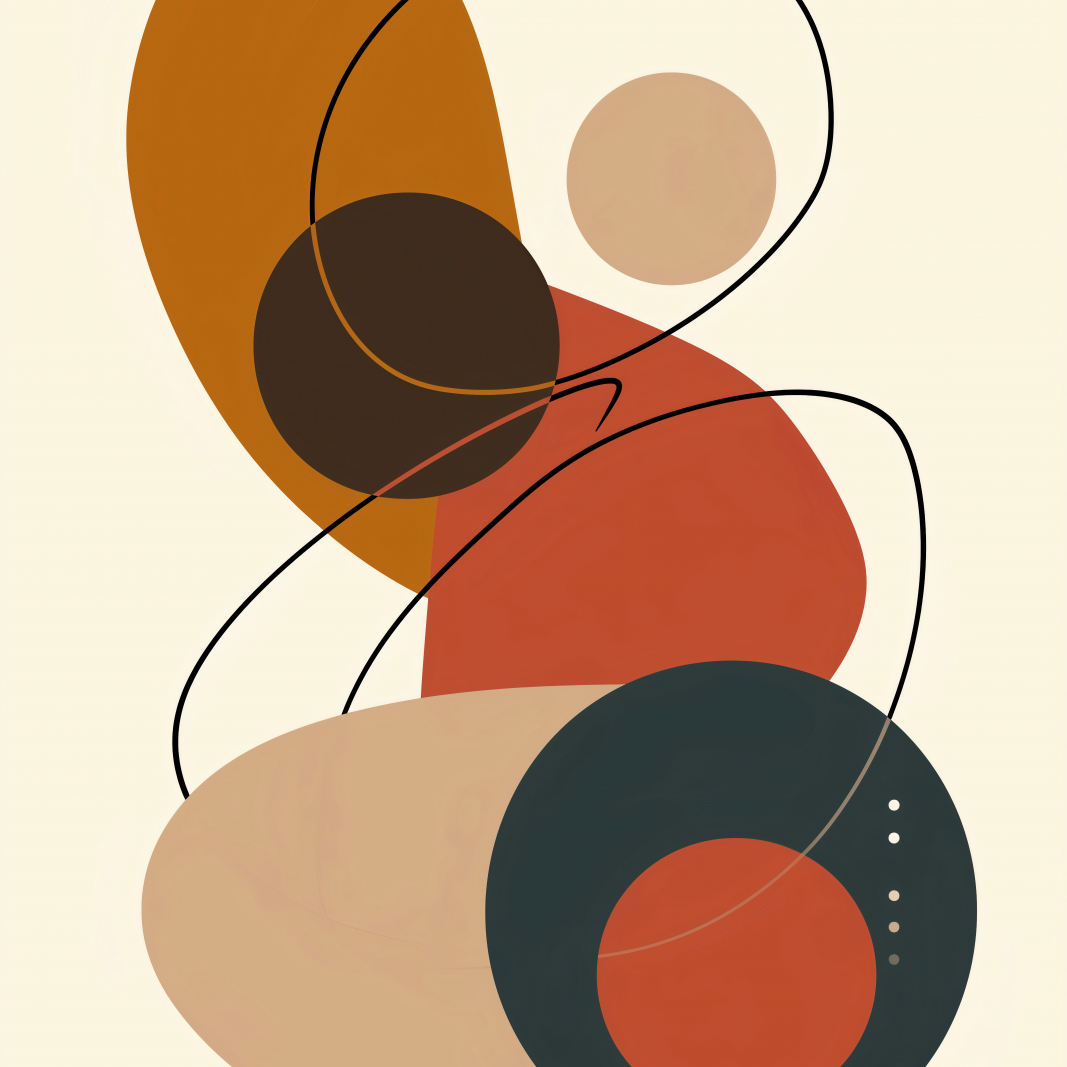 Plakát 90x90 cm Geometrie Harmonie