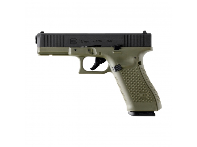 Pistolet wiatrówka Glock 17 gen 5. 4,5 mm zielony