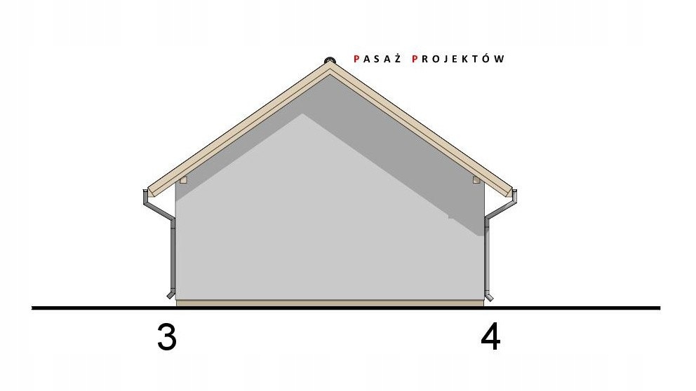 PROJEKT GARAŻU DWUSTANOWISKOWEGO G231 Długość 7.5 m