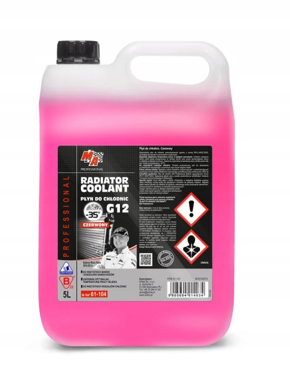 

Moje Auto Płyn Do Chłodnic G12 Czerwony 5L -35°C