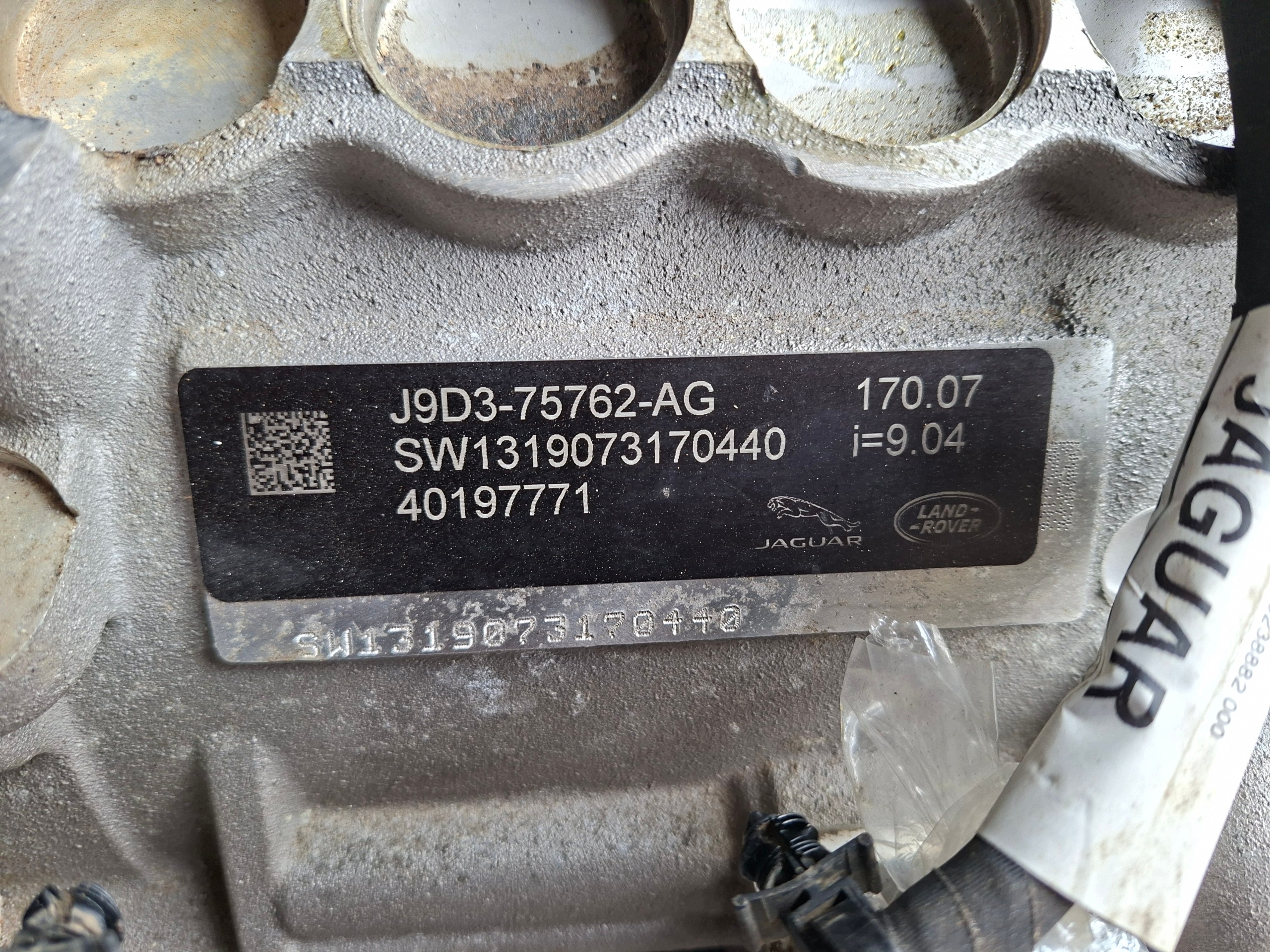 engine electrical front J9D3-75762-AG gearbox JAGUAR and-PACE X590 EV400