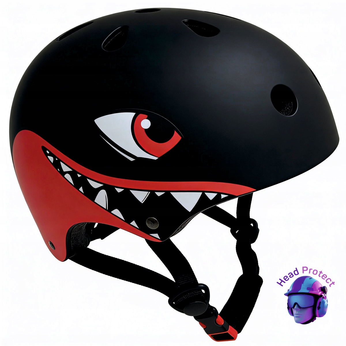Kask dziecięcy For Chield Shark S (51–54 cm) ochraniacze pokrowiec