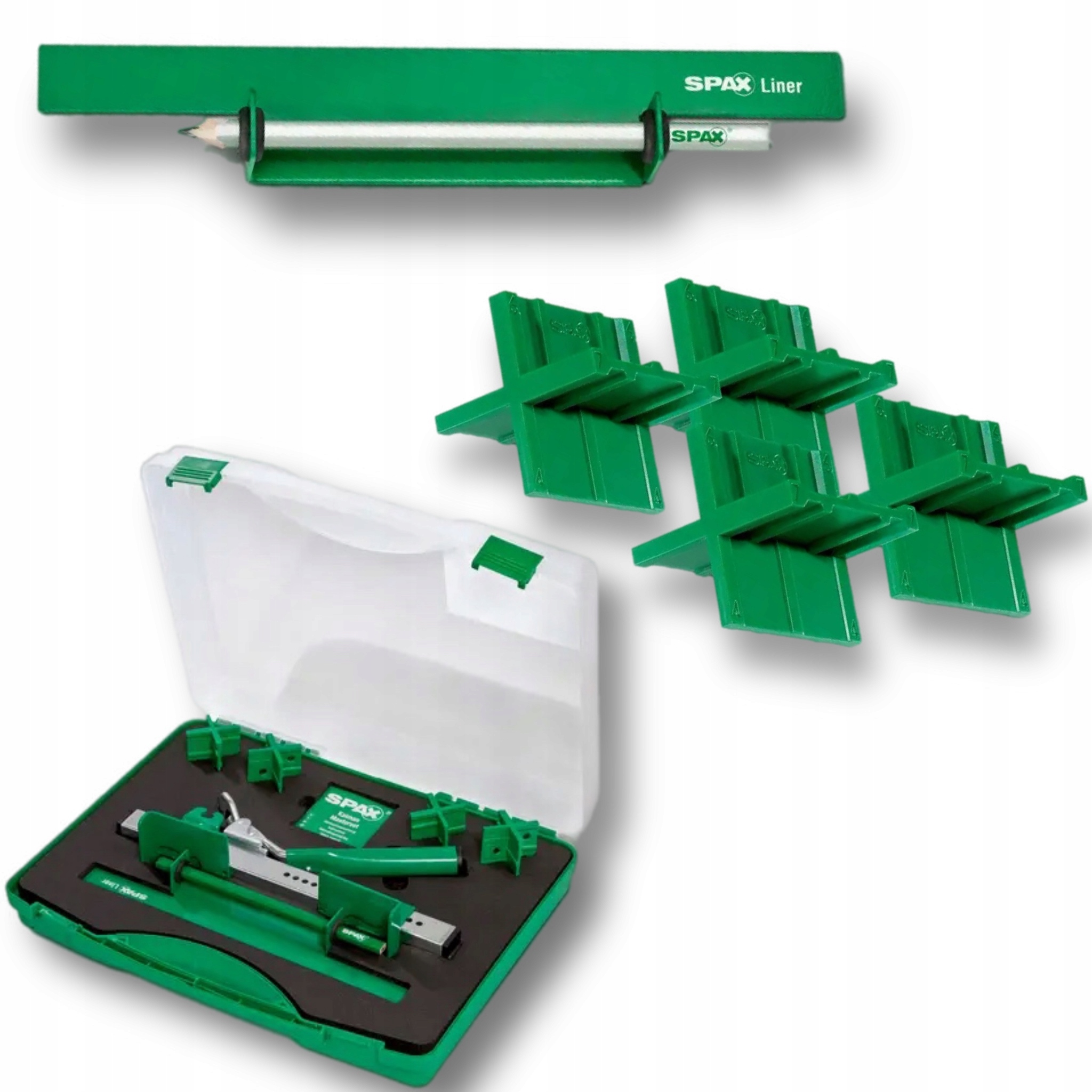 Naťahovač terasovej dosky Spax Kaiman Pro zeleno-strieborný