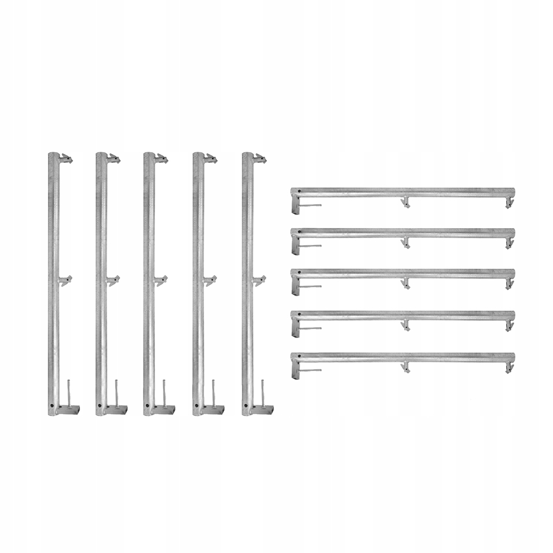 Słupek poręczy 1,10m typ P70 bez zabezpieczenia do rusztowania 10 sztuk