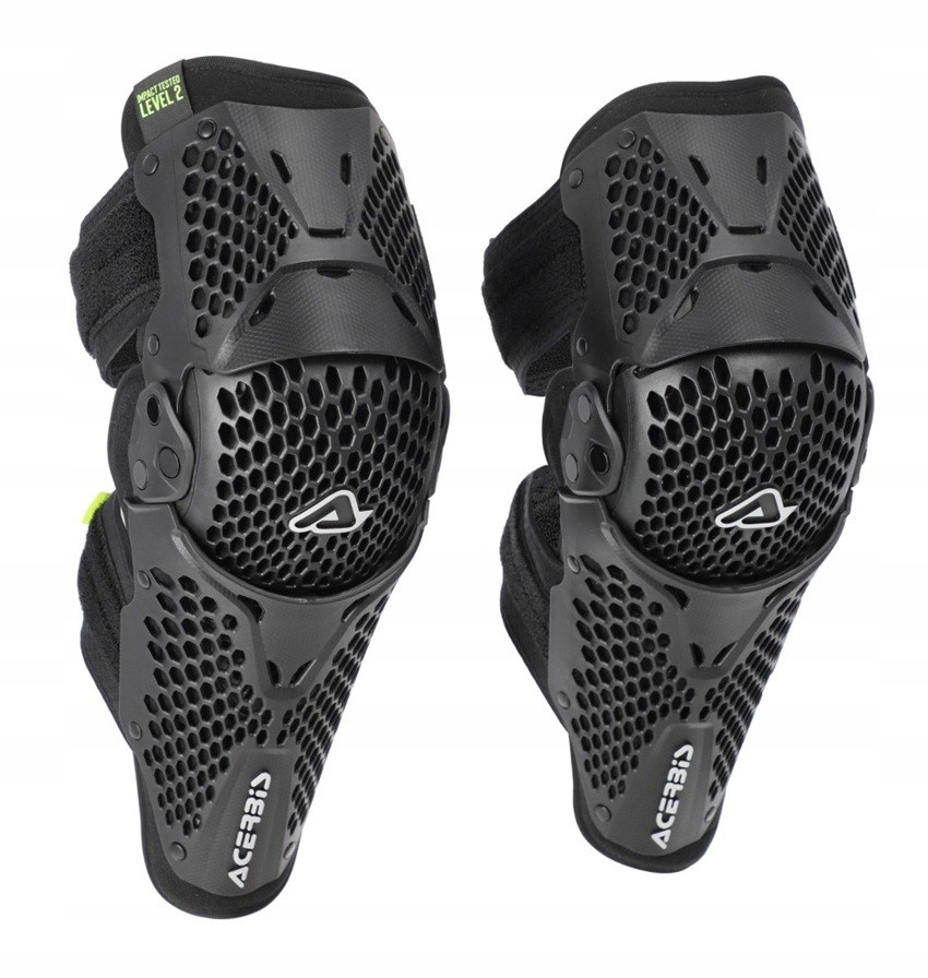 Acerbis K035 Black chrániče kolien chrániče na kolená, čierne chrániče kolien