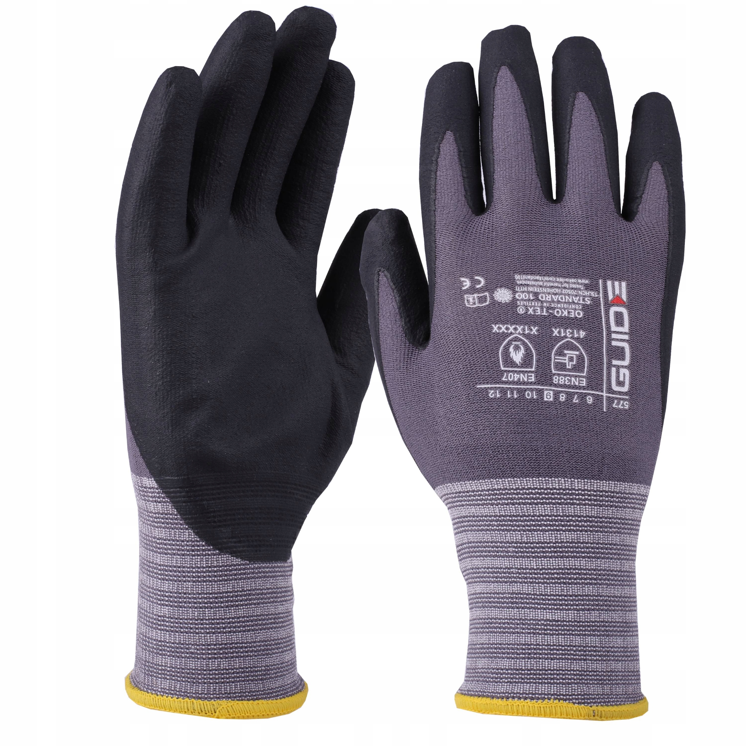 

Rękawice Robocze Ochronne Guide Nitrylowe 7